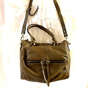 Soft Pebbled Brown Leather Bag